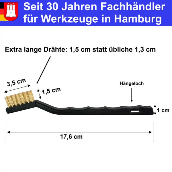 kleine messing-drahtbuerste