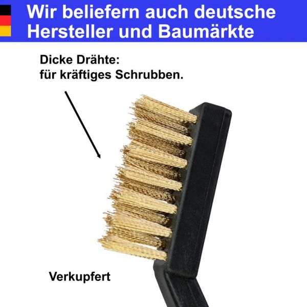 kleine messing-drahtbuerste