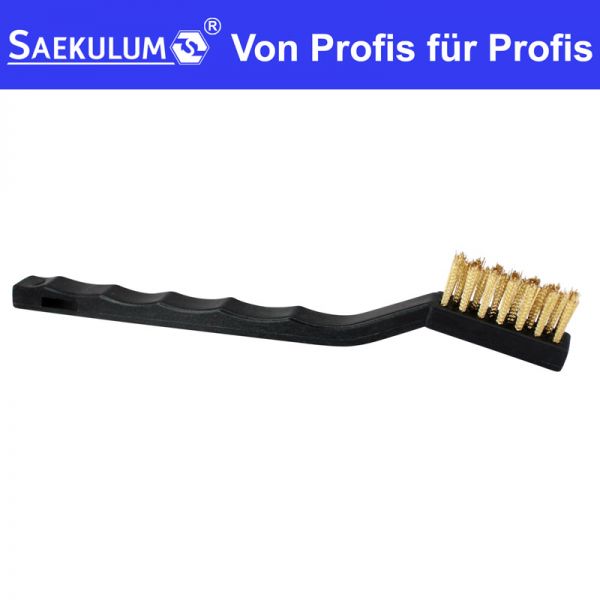 kleine messing-drahtbuerste