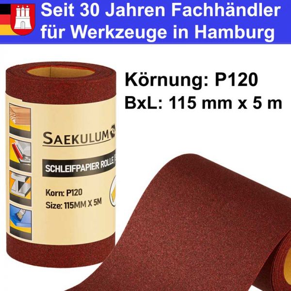 schleifpapierrolle koernung-120