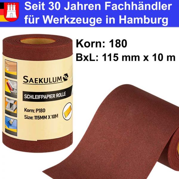 schleifpapierrolle koernung-180