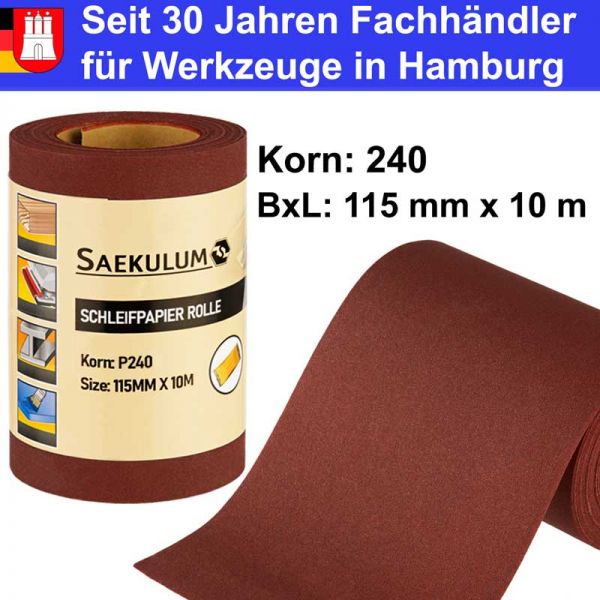 schleifpapierrolle koernung-240